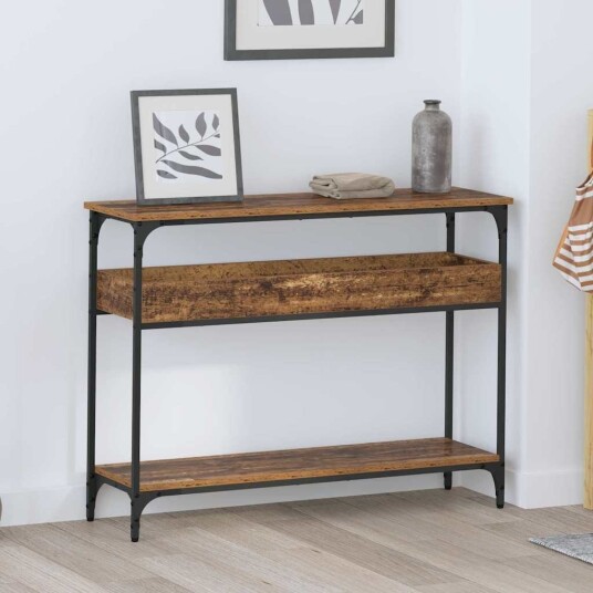 Konsollbord Gammelt tre 100 x 29 x 75 cm Konstruert tre Konsollbord Gammelt tre 100 x 29 x 75 cm Konstruert tre