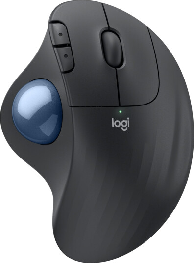 Logitech ERGO M575S trådløs ergonomisk trackball-mus - Grafitt, 12000 dpi, Bluetooth