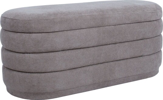 Benk HOME4YOU Hiro 104x44xh44 cm med oppbevaring Lysebrun lys brun