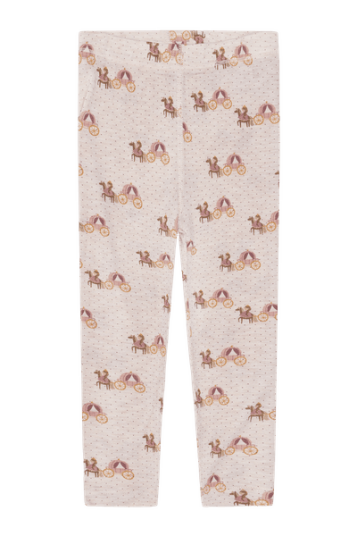 Hust & Claire Locel Caret ull/tencel leggings til barn wheat melange 116 Hust & Claire Locel Caret ull/tencel leggings til barn wheat melange 116