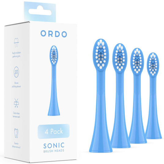 Børstehoder til Ordo Sonic Elektrisk tannbørste 4 pcs. Arctic Blue Børstehoder til Ordo Sonic Elektrisk tannbørste 4 pcs. Arctic Blue