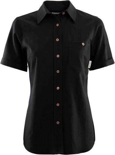 Aclima LeisureWool Short Sleeve Shirt Woman Navy Blazer L