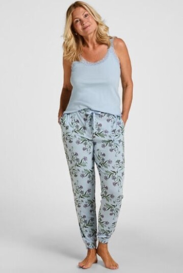 Hunkemöller Pyjamabukser Jersey Blå
