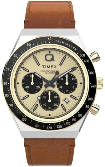 Timex Herreklokke TW2W64400 Q Beige/Lær Ø40 mm