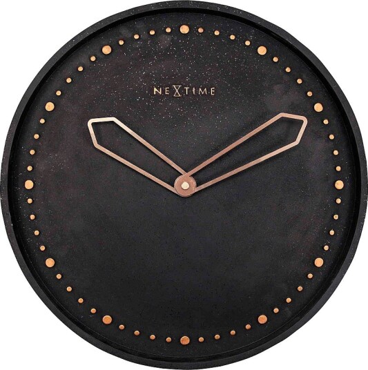 NeXtime Veggklokke Cross diameter 35 cm Svart