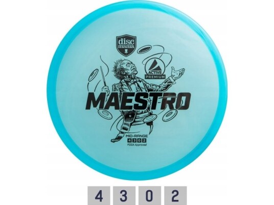 Discmania Discgolf Discmania Midrange Driver Maestro Active Premium Blue 4/3/0/2