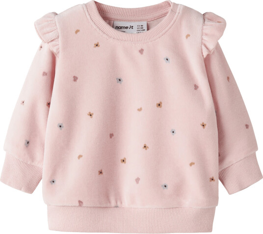 Name It Nbfnabiaya Vel O Neck Pink 86