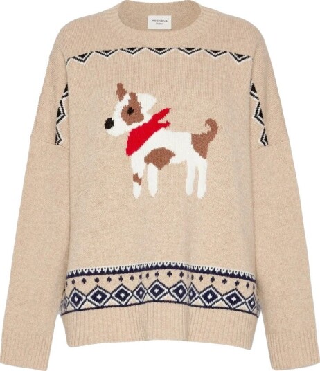 Weekend Max Mara Dame Strikkevarer Beige L,
