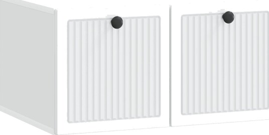  Vegghengt TV skap Hvit 59,5 x 41 x 30 cm Konstruert tre