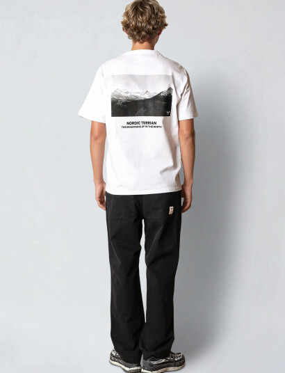 Fat Moose Peak T-Shirt - White - XXL