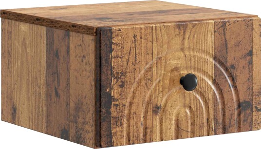 Vegghengt Nattbord Gammelt tre 33 x 34,5 x 20 cm Konstruert tre