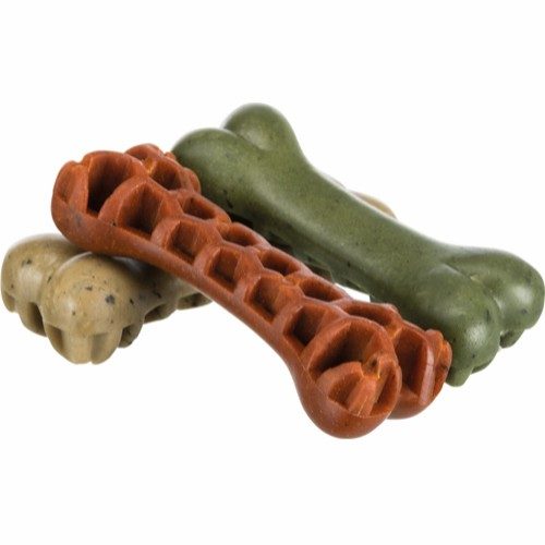 Trixie Denta Fun Veggie Honey Comb Bone - Vegetarisk Tyggebein for Hund, 8 cm