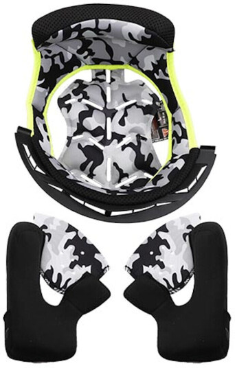 LS2 MX437 Fast Evo Innvendig fôr og kinnputer 2XS Svart