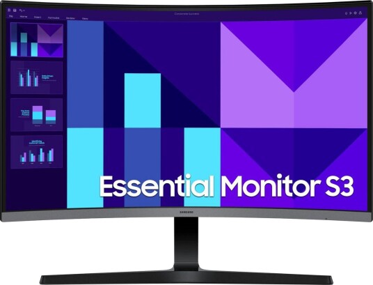 Samsung 27" Curved PC-skjerm, 1920x1080, 100Hz, 4ms - Svart