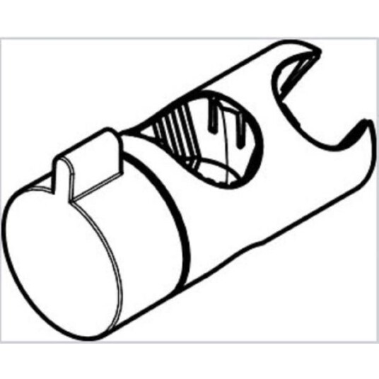 Hansgrohe 92366000 Dusjholder Ø22 mm, forkrommet, Baderom