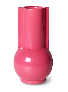 Ceramic vase hot rosa