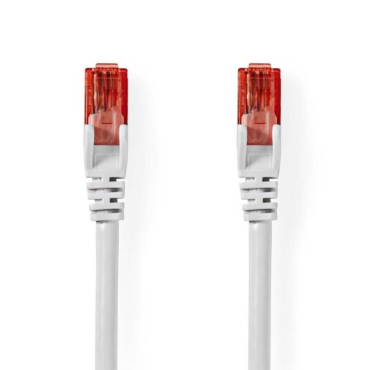Nedis CAT6 U/UTP Nettverkskabel 20m Hvit