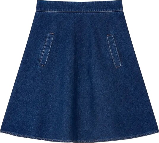 Mads Nørgaard Luke Denim Stelly Skirt - Blue - 34