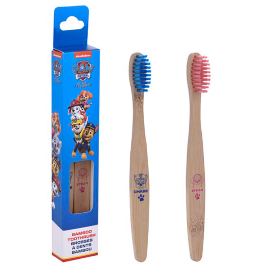 Paw Patrol Bamboo Tannbørster Til Barn TAKE CARE 2 pk. Paw Patrol Bamboo Tannbørster Til Barn TAKE CARE 2 pk.