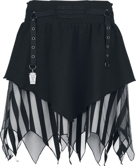 Beetlejuice Kort skjørt Never Trust the Living XS til XXL Damer svart