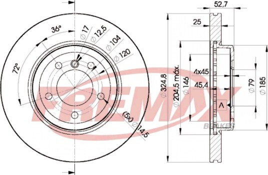 Bremseskive FREMAX BD-6071