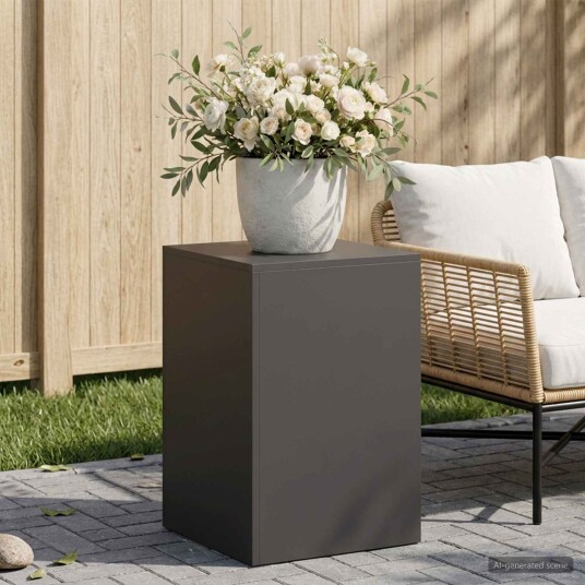 vidaXL Planteholder Svart 40 x 40 x 60 cm Stål
