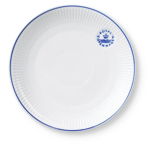 Royal Copenhagen Blueline coupe tallerken Ø19 cm Hvit-blå