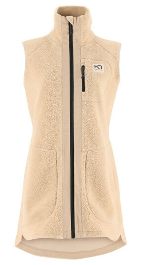 Kari Traa Women's Sanne Pile Vest Long M , Oat