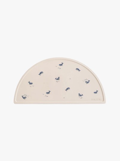 Mushie Spisebrikke Barn Mushie Silikon Place Mat Hval Mushie Spisebrikke Barn Mushie Silikon Place Mat Hval