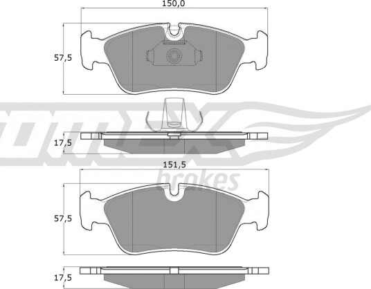Bremseklosser sett TOMEX Brakes TX 13-16