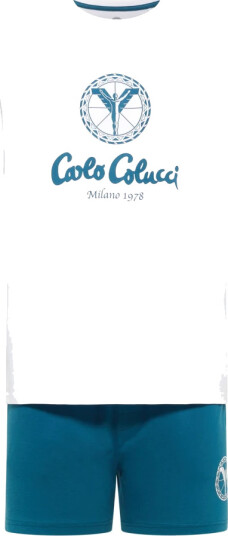 Carlo Colucci Herre Natt og Loungeklær Hvit L, Carlo Colucci Herre Natt og Loungeklær Hvit L,
