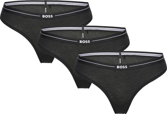 BOSS 3P Thong Black XXL