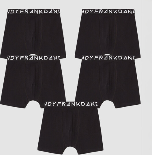 Frank Dandy Boxershorts 5 pack Svart Black S Frank Dandy Boxershorts 5 pack Svart Black S