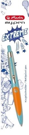 Herlitz My.Pen, Klips, Uttrykkbar Kulepenn Med Hengefeste, Gjenfyllbar, Blå, 1 Stykker