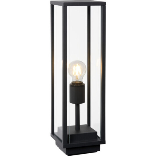 Lucide Claire Bollard Stor E27 IP54 Sort - 91890