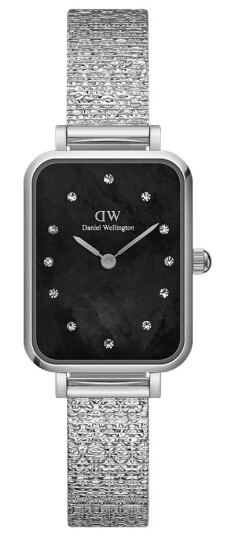 Daniel Wellington DW Klokke Quadro Lumine Pressed Piano 20x26mm Sølv Daniel Wellington DW Klokke Quadro Lumine Pressed Piano 20x26mm Sølv
