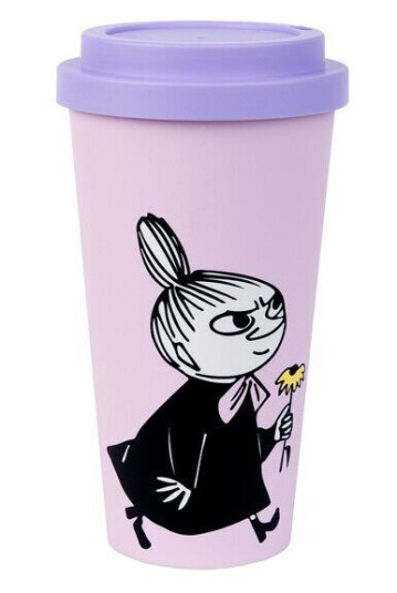 Nordicbuddies - Mummi reisekopp 45 cl Lille My med en blomst lys rosa