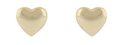 Snö Of Sweden Brooklyn Heart Earring Plain Gold Onesize Snö Of Sweden Brooklyn Heart Earring Plain Gold Onesize