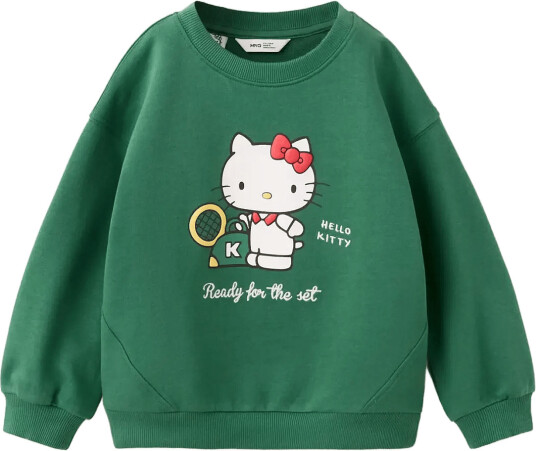 Mango Hello Kitty Sweatshirt Green 3 4