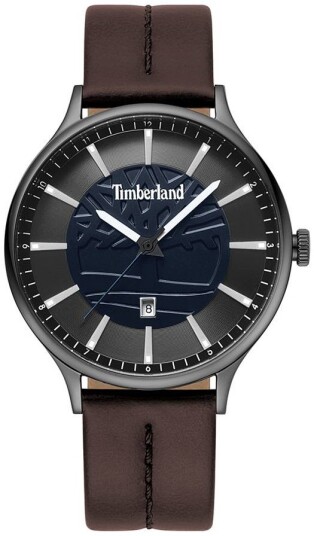 Timberland Herreklokke TBL15488JSU03 Sort/Lær Ø43 mm Timberland Herreklokke TBL15488JSU03 Sort/Lær Ø43 mm