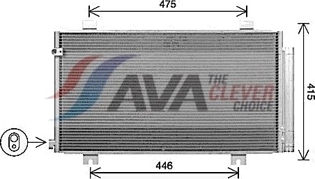 Kondensator, klimaanlegg AVA COOLING SYSTEMS HD5325D