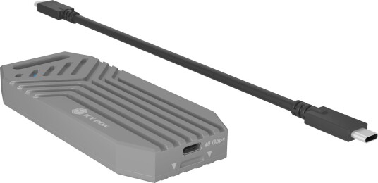 ICY BOX IB-1919M-C42 SSD-kabinett M.2 NVMe USB4 40 Gbps
