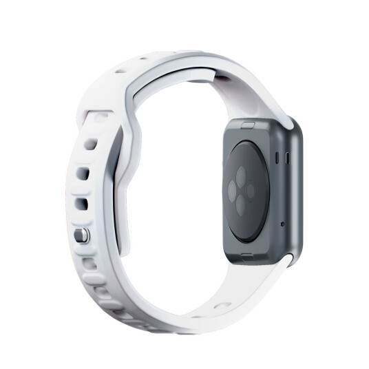 3mk Silikonrem til Apple Watch 38/40/41mm Hvit