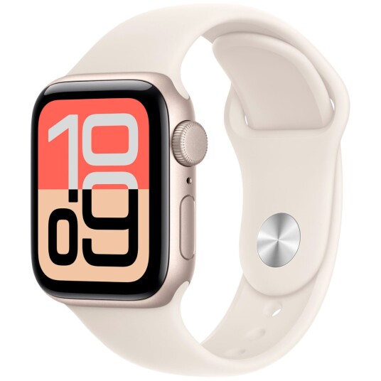 Apple Watch SE 3 GPS 44mm Starlight Aluminium Case with Starlight Sport Band S/M