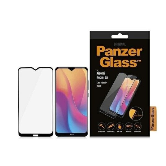 PanzerGlass Case Friendly Skjermbeskytter for Xiaomi Redmi 8A - Svart