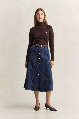 Gant Flared Denim Skirt Blue 40