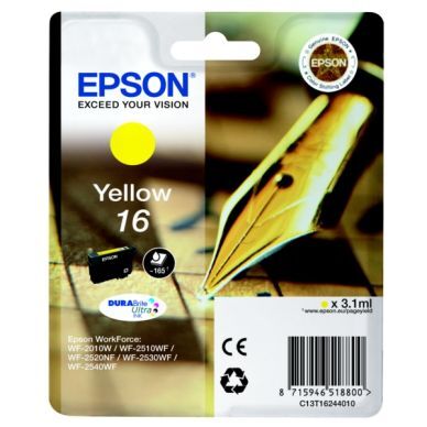 Epson Epson 16 Blekkpatron gul T1624 Epson Epson 16 Blekkpatron gul T1624