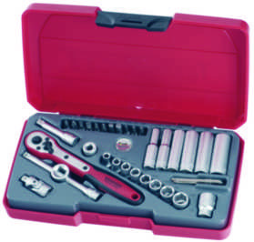 Teng Tools Pipenøkkelsett 1/4" T1435AF