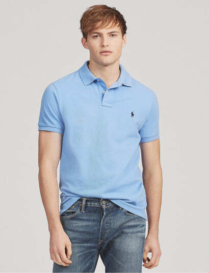 Polo Ralph Lauren The Iconic Mesh Polo Shirt Blue XS Polo Ralph Lauren The Iconic Mesh Polo Shirt Blue XS
