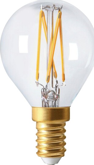 PR HomeELECT LED FILAMENT lyskilde 45 mm E14TransparentLyspærer & glødepærer
